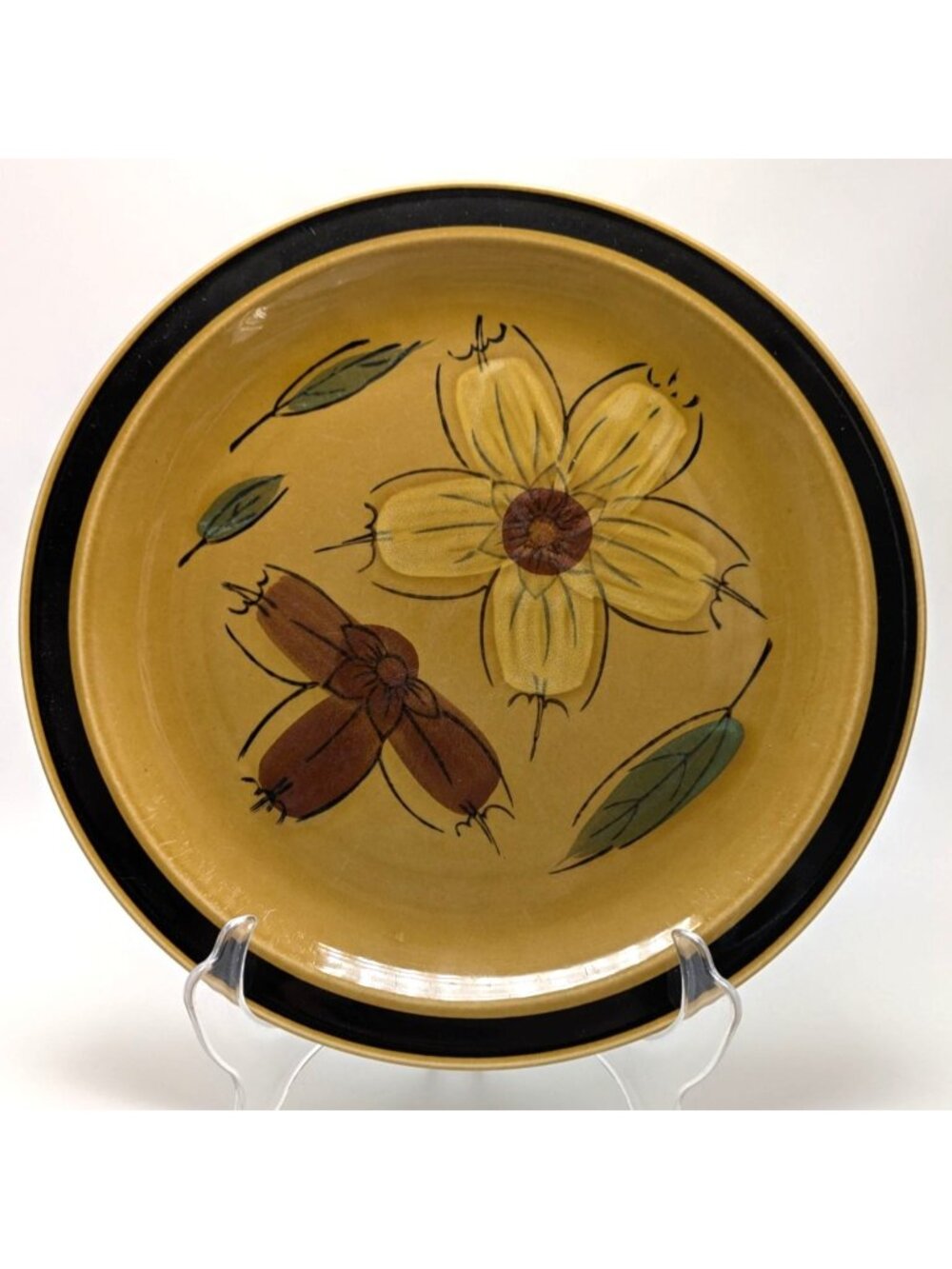 Hand-Painted Designers Collection Honey Flowers Dinner Plate